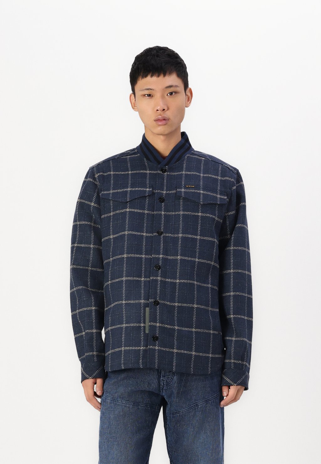 

Летняя куртка BOMBER COLLAR OVERSHIRT G-STAR, синий