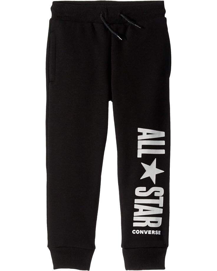 

Брюки Converse Fleece All Star Logo Joggers, черный