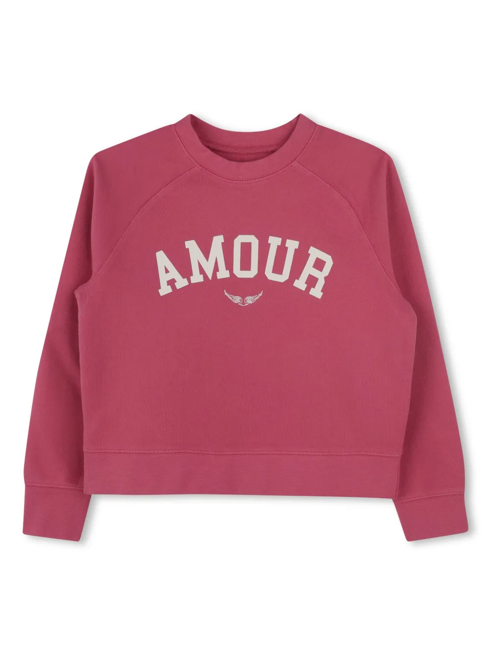 

Толстовка с принтом Zadig & Voltaire Kids, розовый