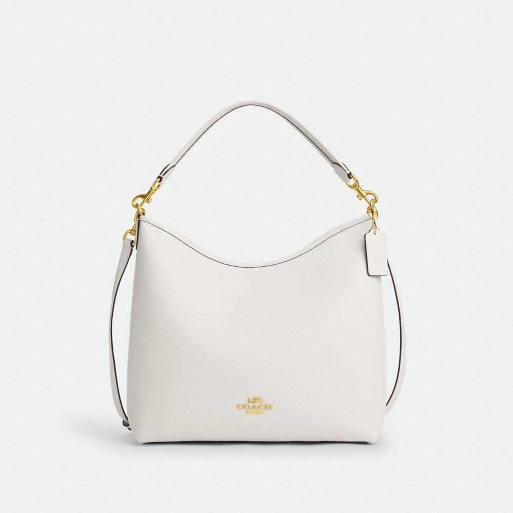 

Сумка через плечо Coach Laurel Large Shoulder Bag, цвет Gold/Chalk