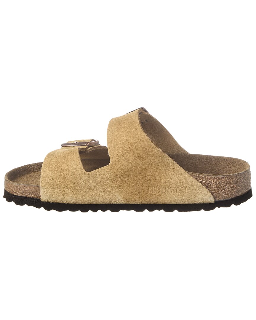 Биркеншток Аризона BS Замшевые сандалии Birkenstock, бежевый — фото 2