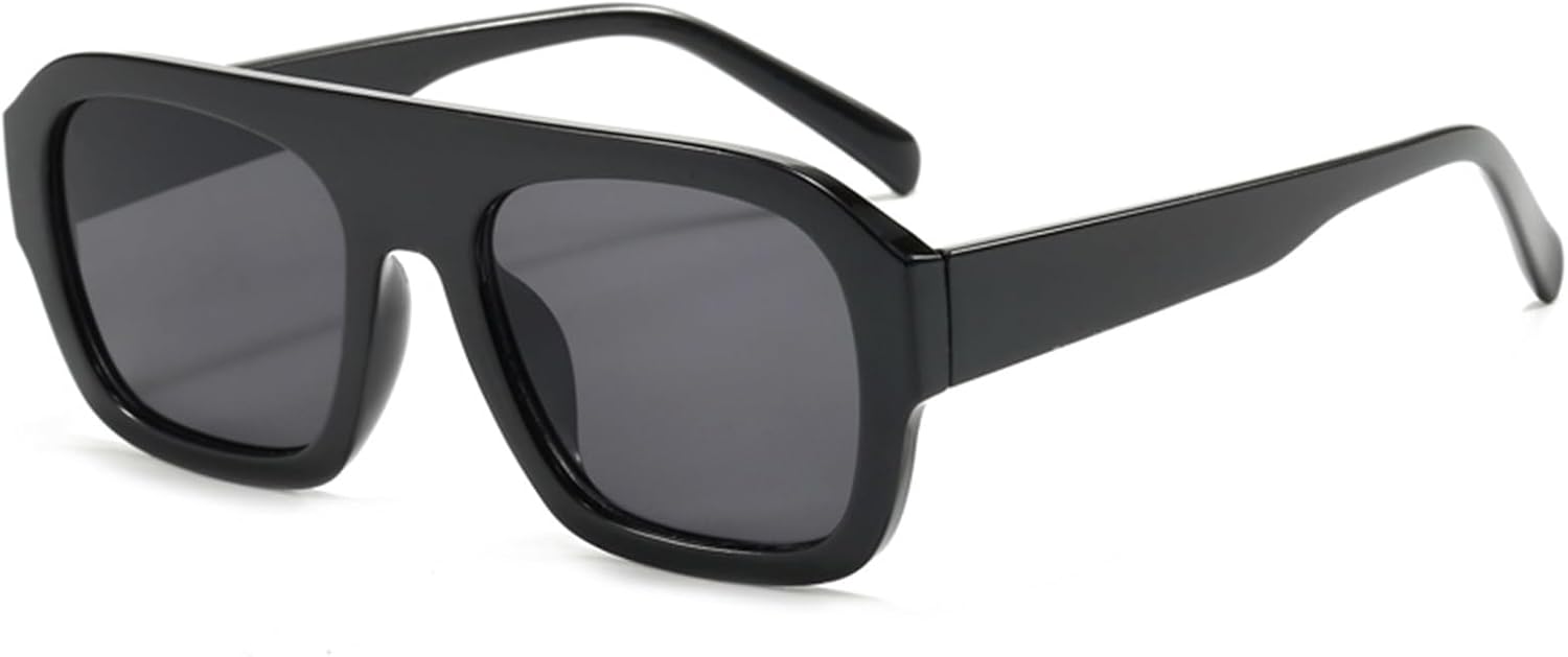 

Классические прямоугольные солнцезащитные очки в крупной оправе для женщин, модные солнцезащитные очки с леопардовым принтом, очки INS для мужчин и мужчин, унисекс, защита от ультрафиолета UV400 Generic, Black