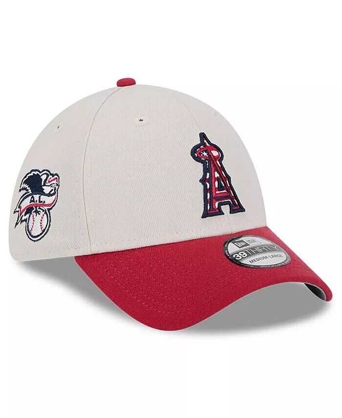 

Мужская красная кепка Los Angeles Angels 2024 Четвертого июля 39THIRTY Flex New Era