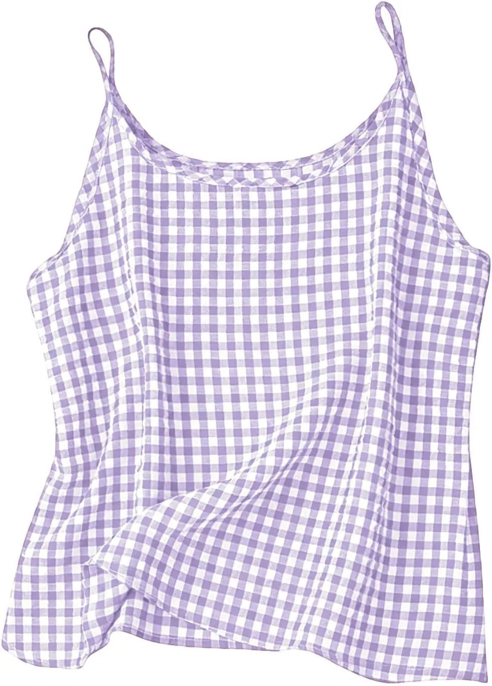 Детский топ на бретелях, хлопок и лен, Generic, Purple