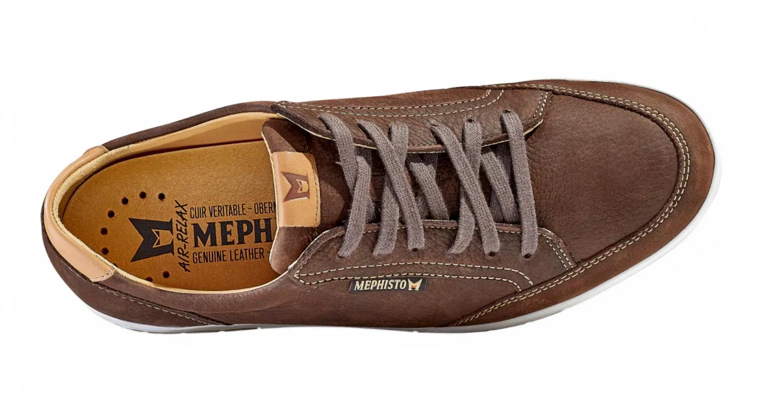MEPHISTO Мужские повседневные кроссовки Mick темно-коричневого цвета — фото 2