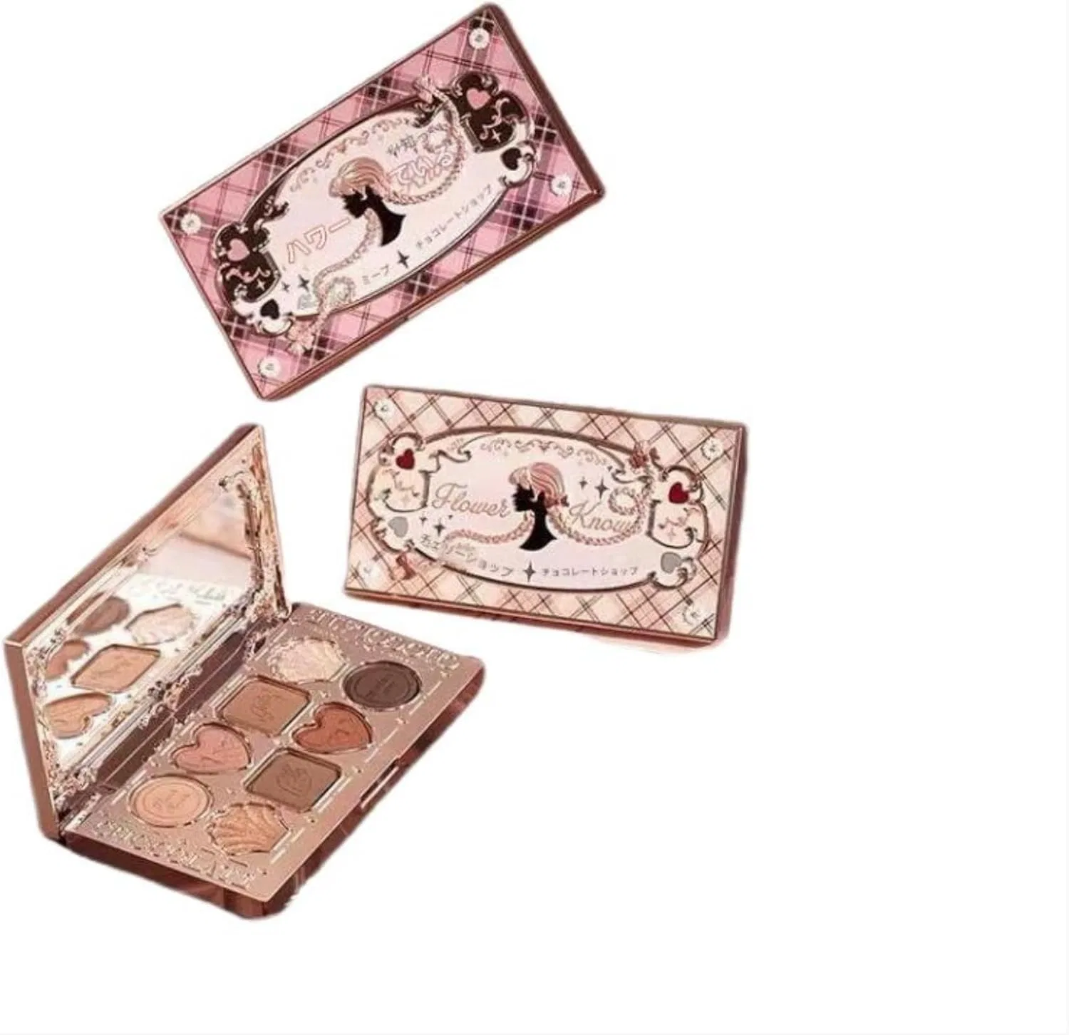 Тени для век Chocolate Eyeshadow, 8 цветов, Jmbaofu, 10 г, #02 Sheep Girl