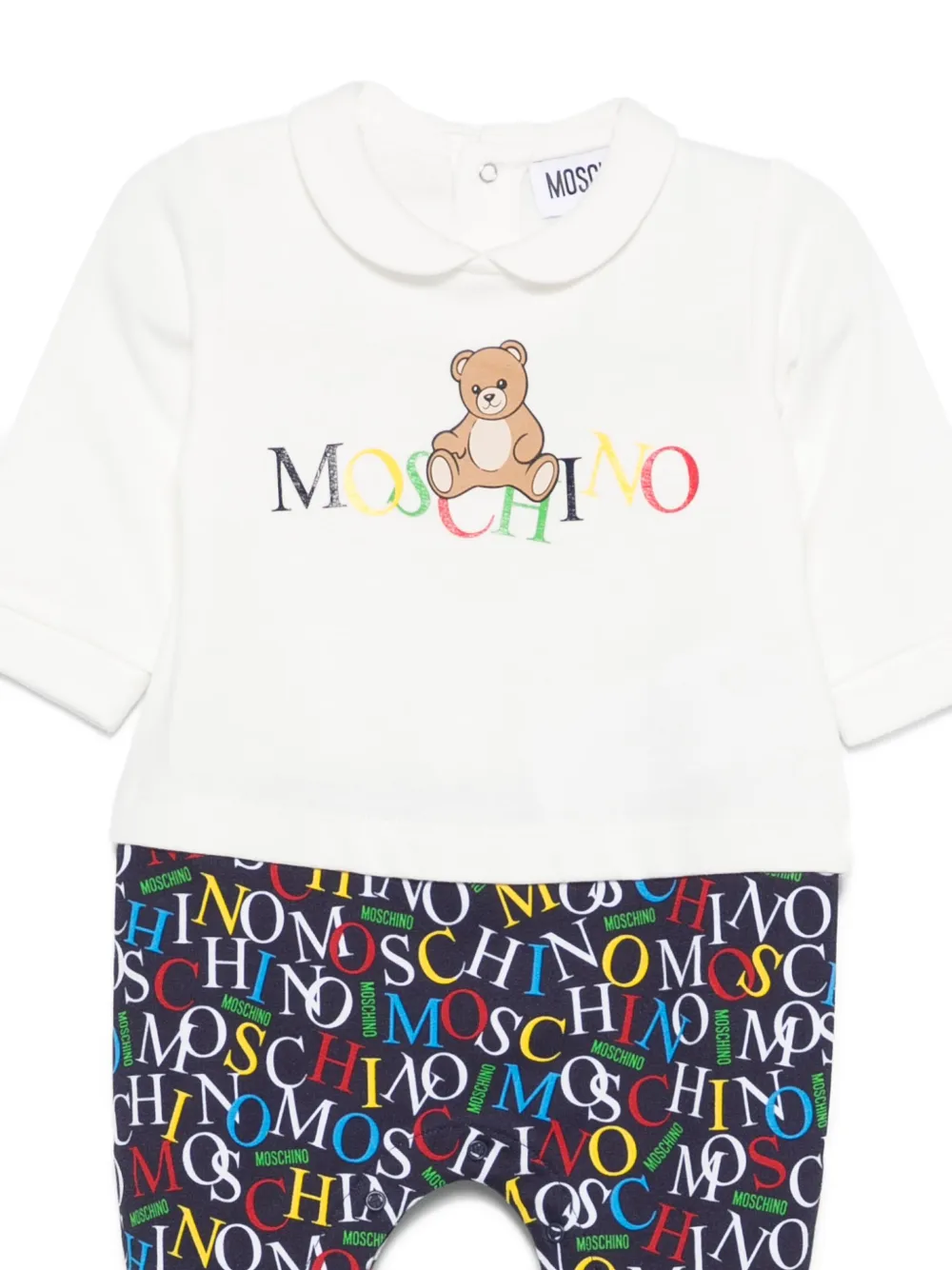 Пижама с логотипом Teddy Moschino Kids, белый — фото 3