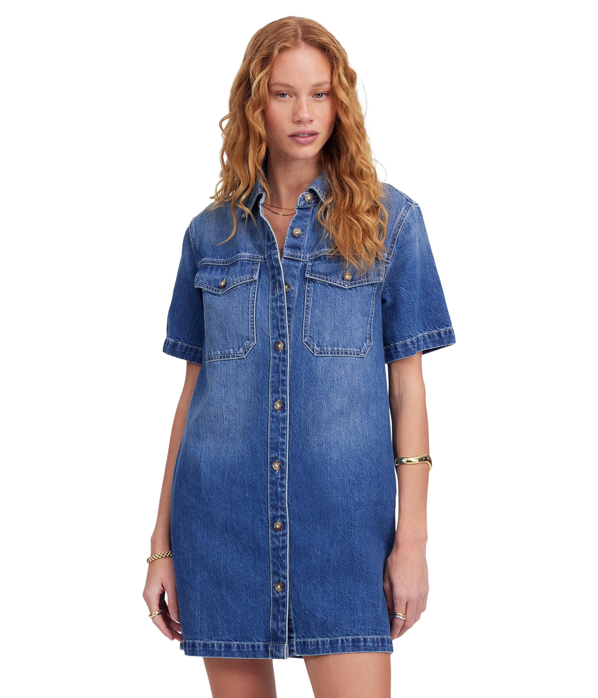 

Платье Madewell Boxy Short, цвет Demarco Wash