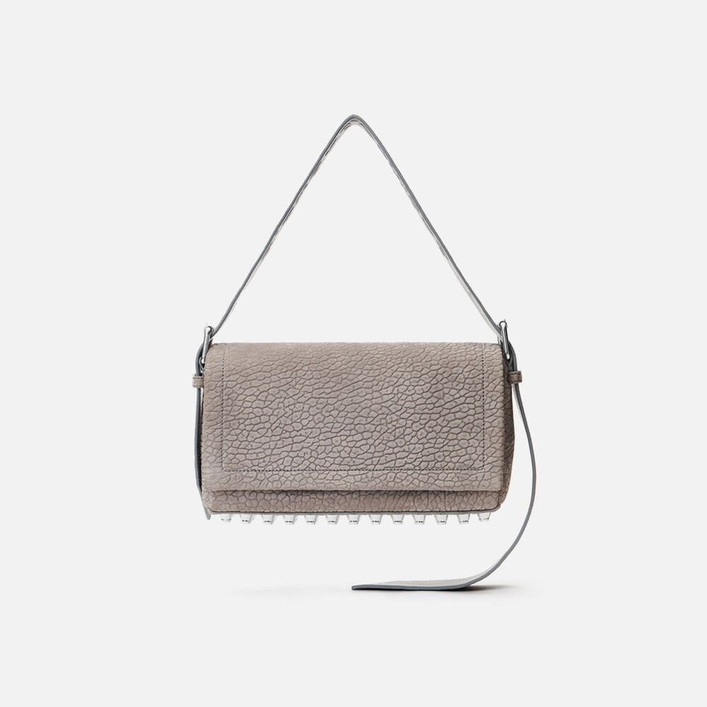 

Сумка Alexander Wang Ricco Medium Flap Bag, серый