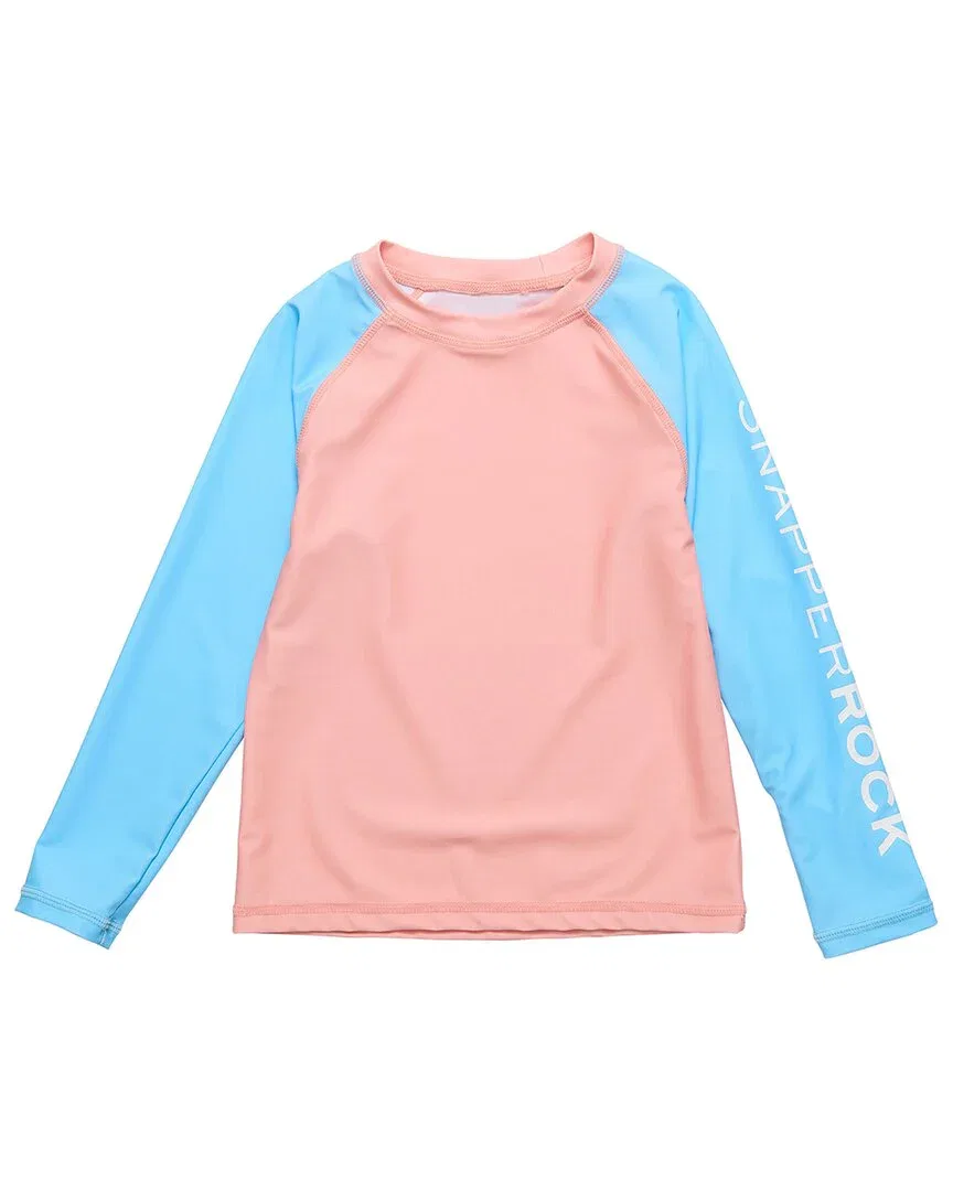 Snapper Rock Colorblock Rash Top, оранжевый