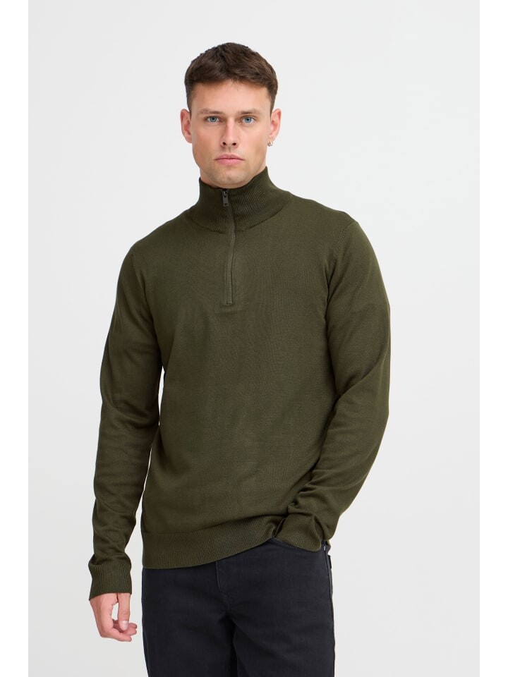 

Пуловер BLEND Troyer BHPullover 20718170 modischer Troyer, оливковый