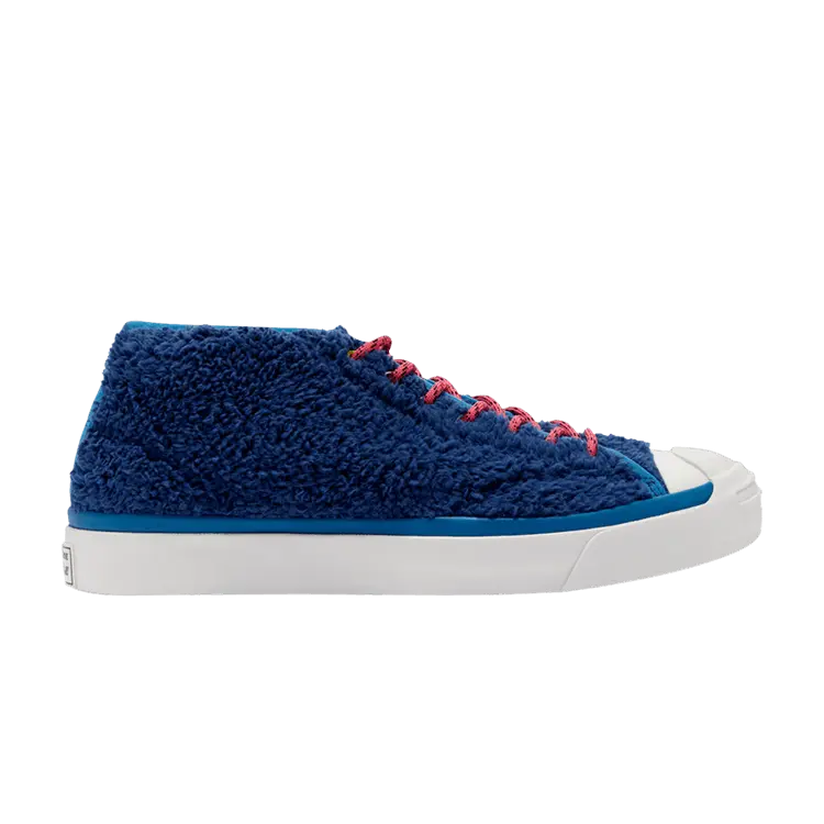 

Кроссовки Converse Jack Purcell Mid 'Retro Sherpa - Navy Lemon', синий