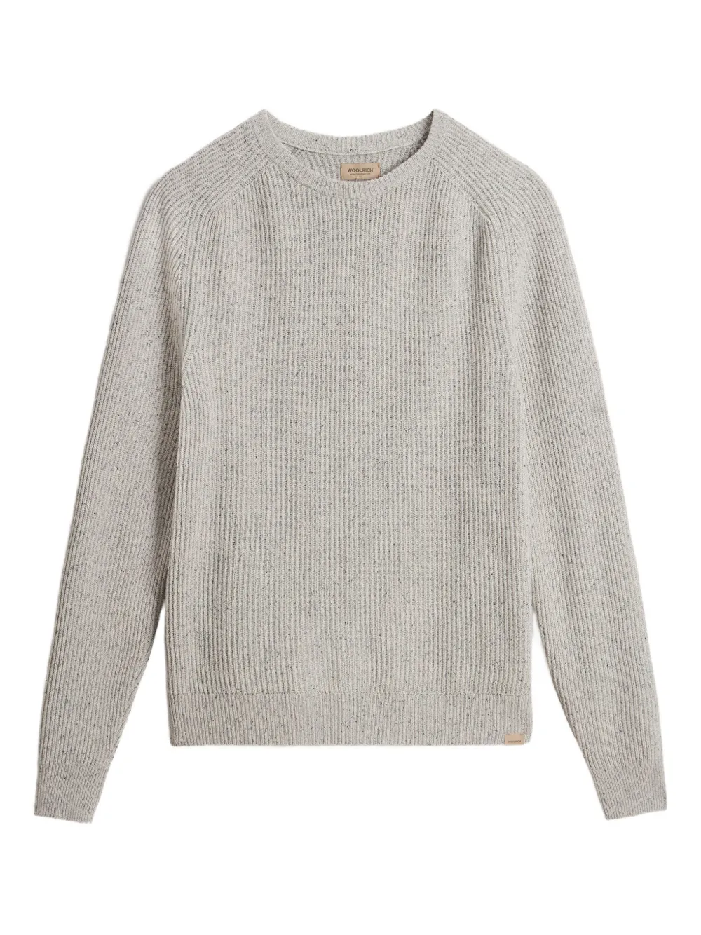 

Свитер в рубчик с круглым вырезом WOOLRICH, серый
