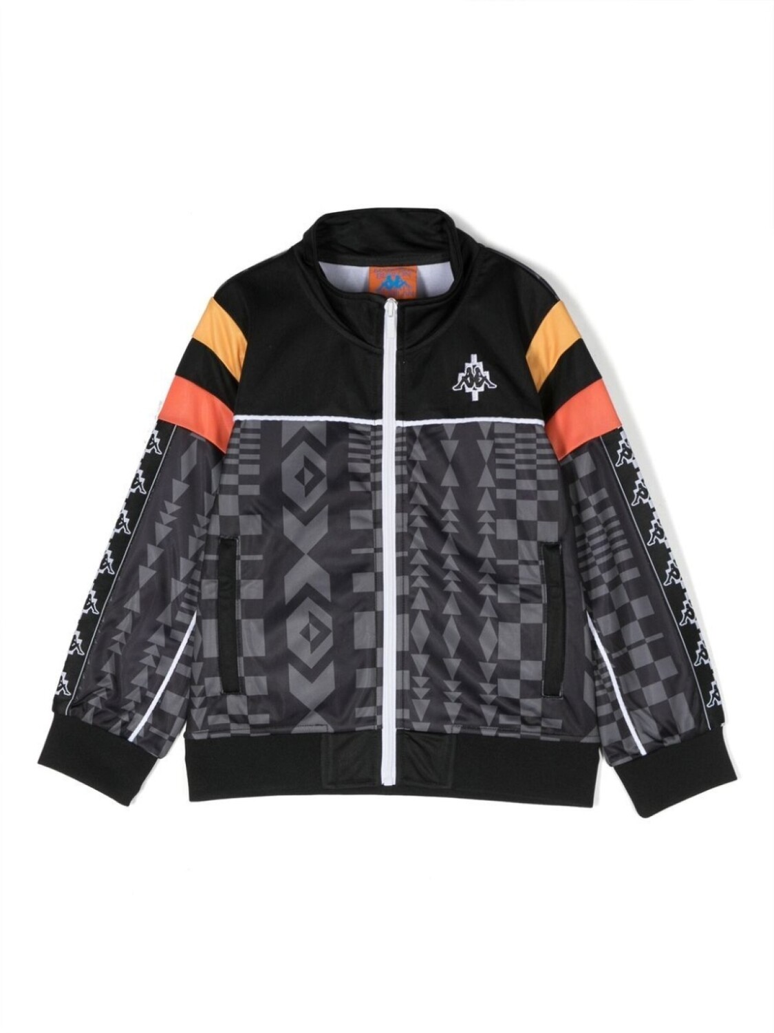 

Marcelo Burlon County of Milan спортивная куртка с геометричным принтом, черный
