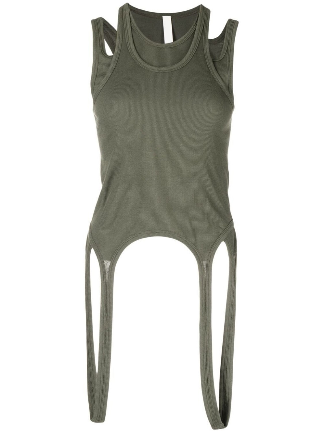 

Dion Lee топ с вырезами, зеленый