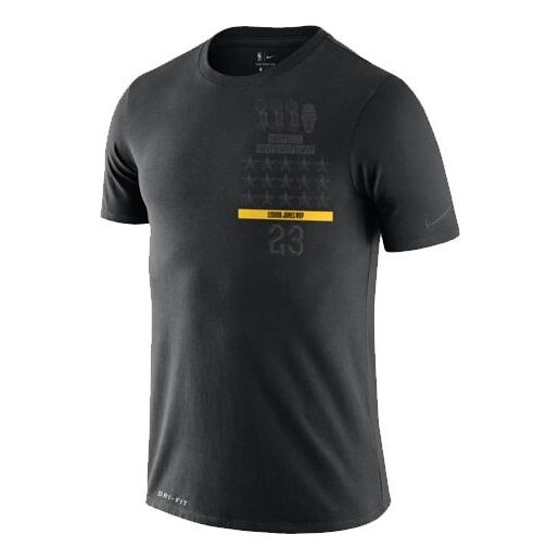 

Футболка dri-fit mvp lebron james 'mvp yellow 'black' Nike, черный