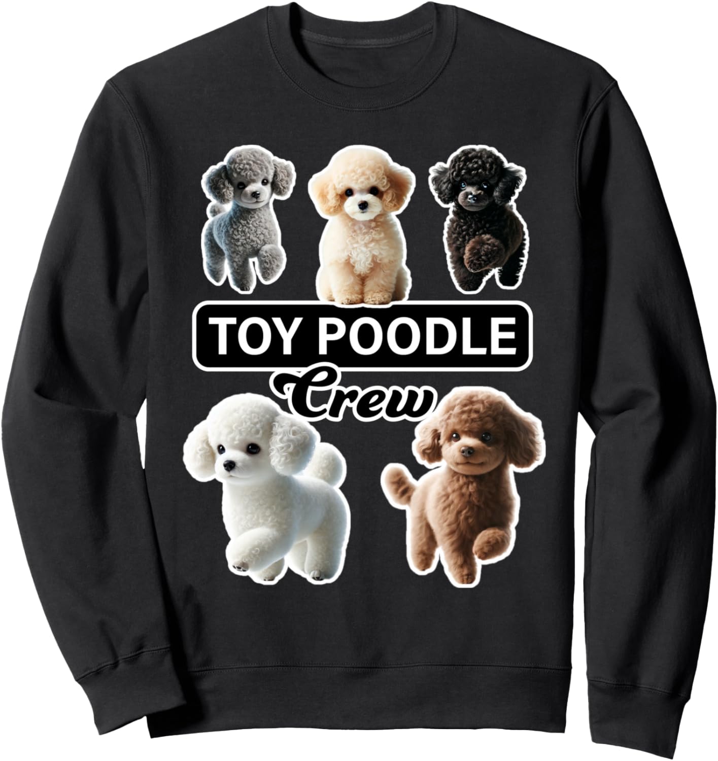 

Толстовка с изображением той-пуделя, черная Miller Sye, Черный, Толстовка с изображением той-пуделя, черная Miller Sye