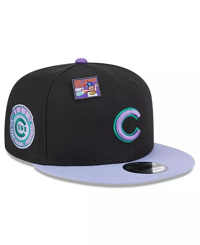

Мужская черно-фиолетовая бейсболка Chicago Cubs Grape Big League Chew Flavor Pack 9FIFTY New Era