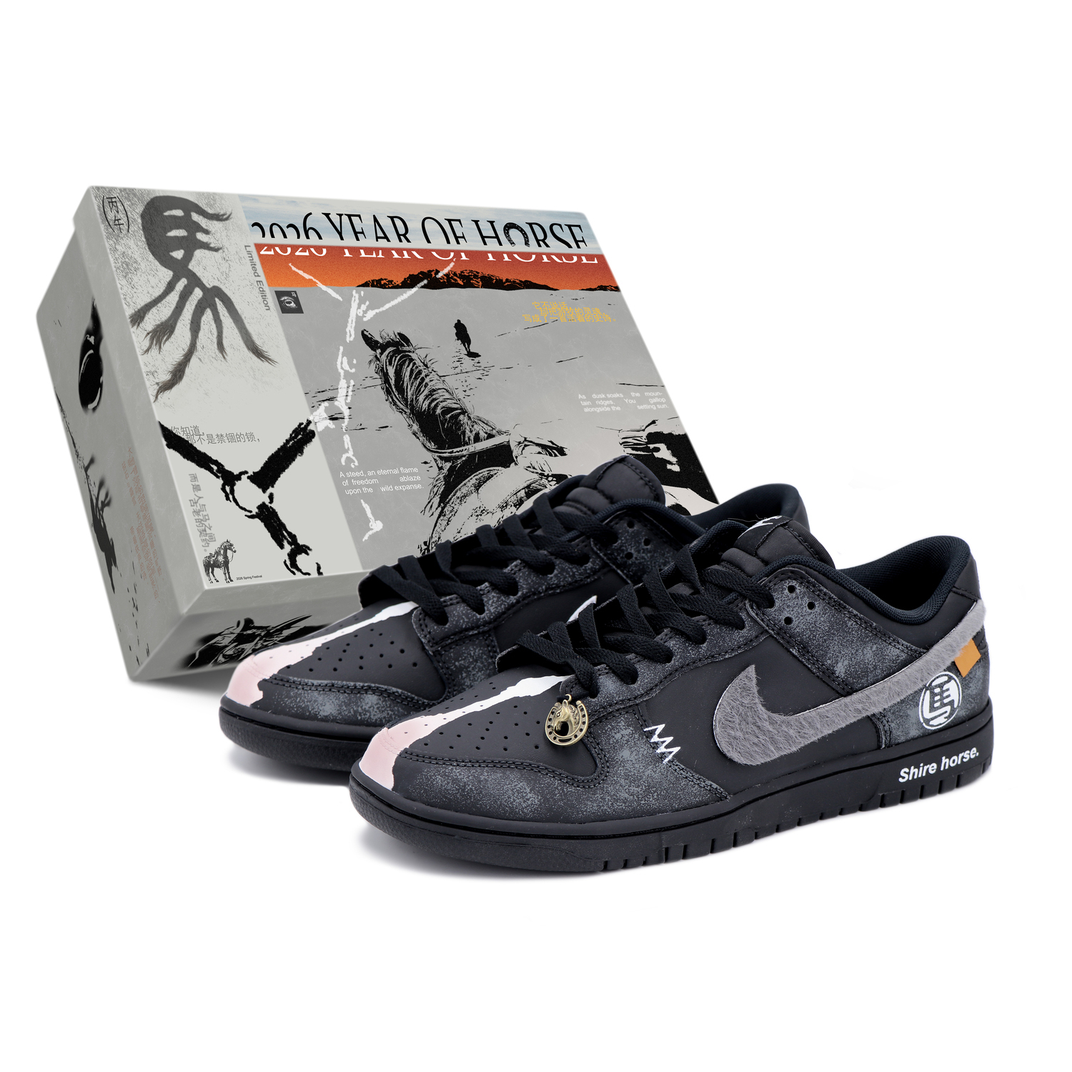 

Nike Кроссовки Dunk Low Top Skateboard для мужчин, черные