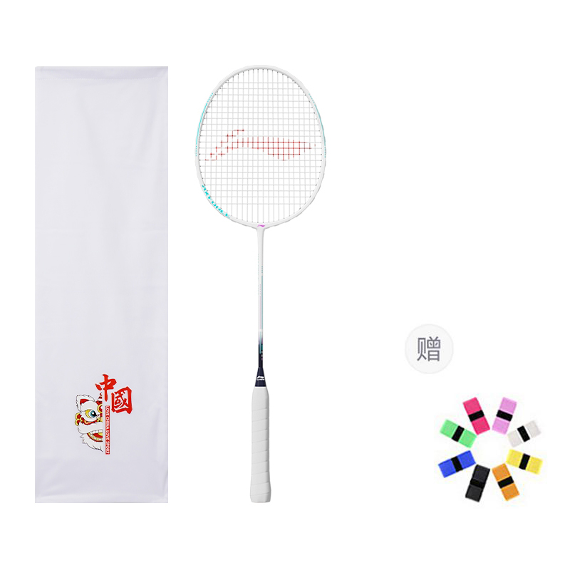 

LINING Thunder 08 ракетка для бадминтона, тип Control, универсальная, для защиты, начальный уровень, 665 мм, Unisex, 2U/G5, белый