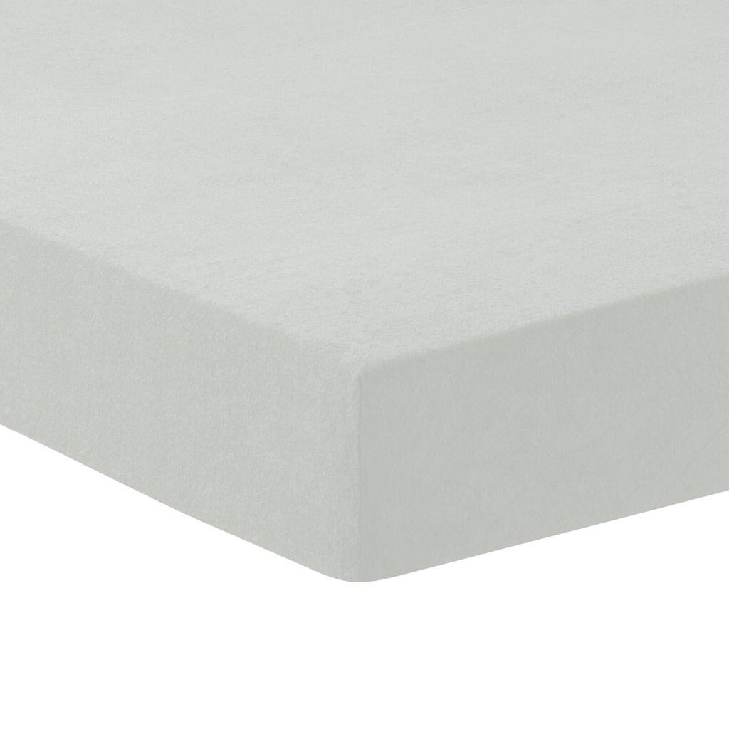 

Простыня Dream Sleep махровая стрейч на подгонке 140x200 - 160x200 см серебро Traumschlaf