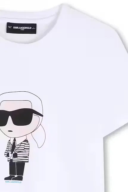 Футболка с принтом Karl Lagerfeld, белый — фото 3