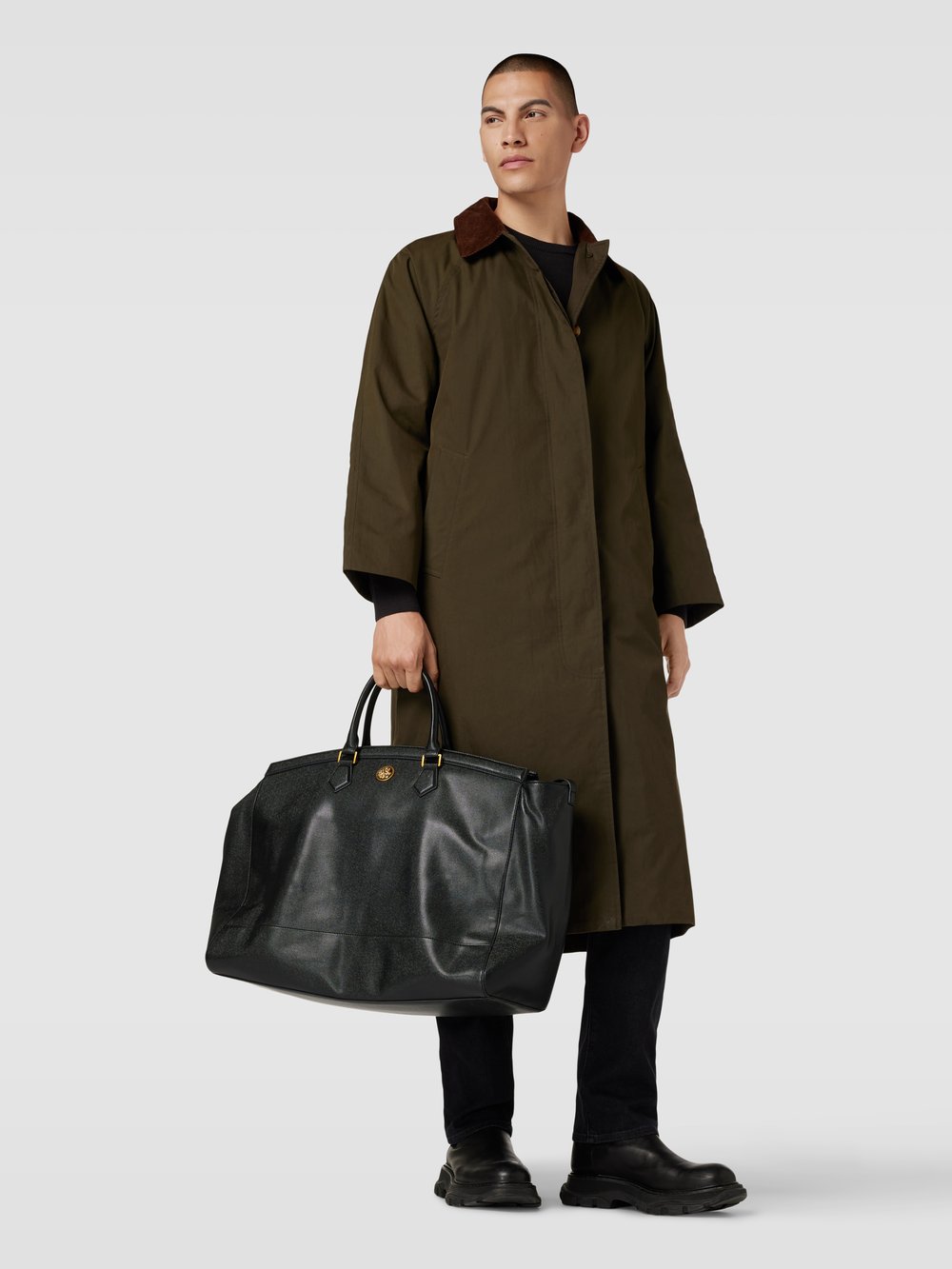 

Сумка Weekender с наклейкой на этикетку, модель «KING DUFFLE BAG» Guess, черный