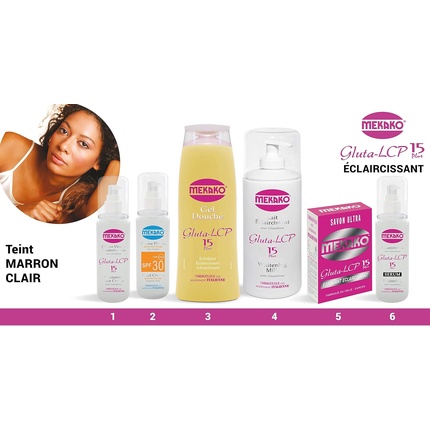 Gluta Lcp Отшелушивающий Осветляющий Смягчающий Гель Для Душа 420мл Mekako — фото 3