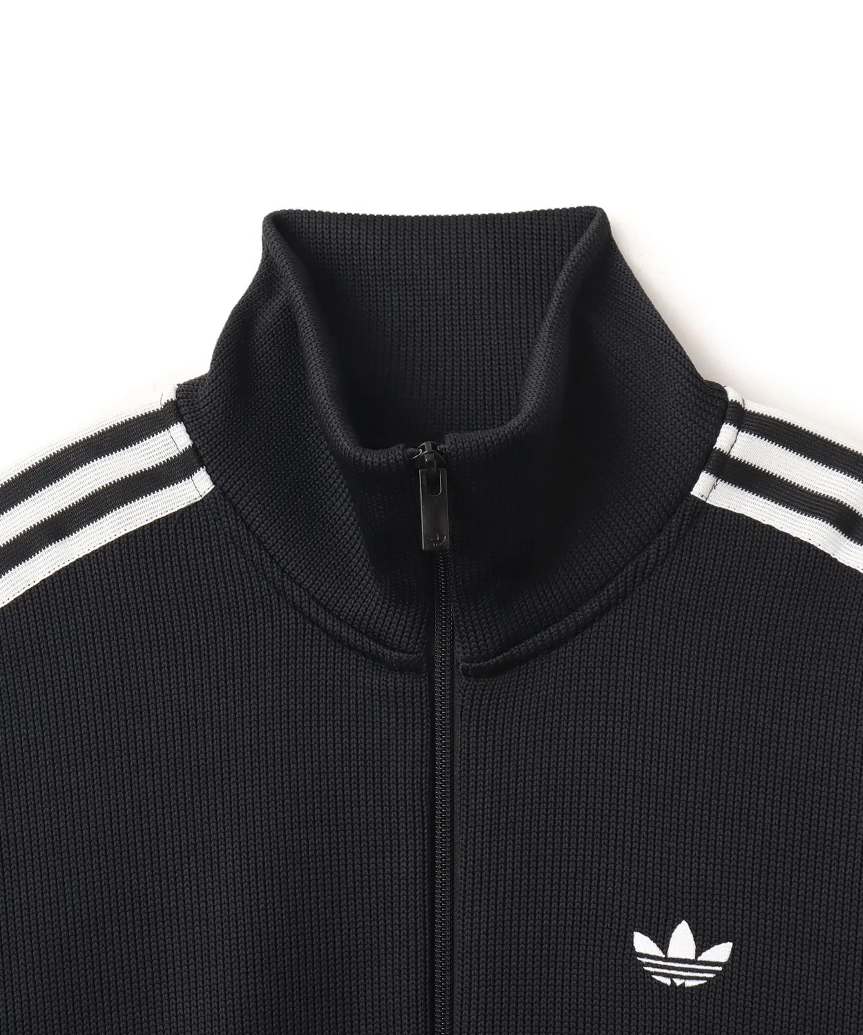 Трек-топ Firebird Knit Track Top adidas, полиэстер, чёрный — фото 3