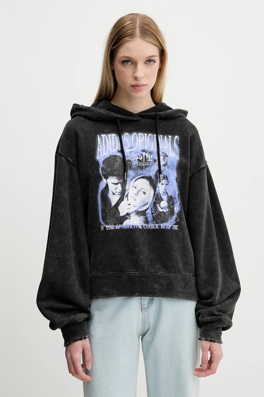 

Хлопковая худи Buffy Hoodie Adidas Originals, черный