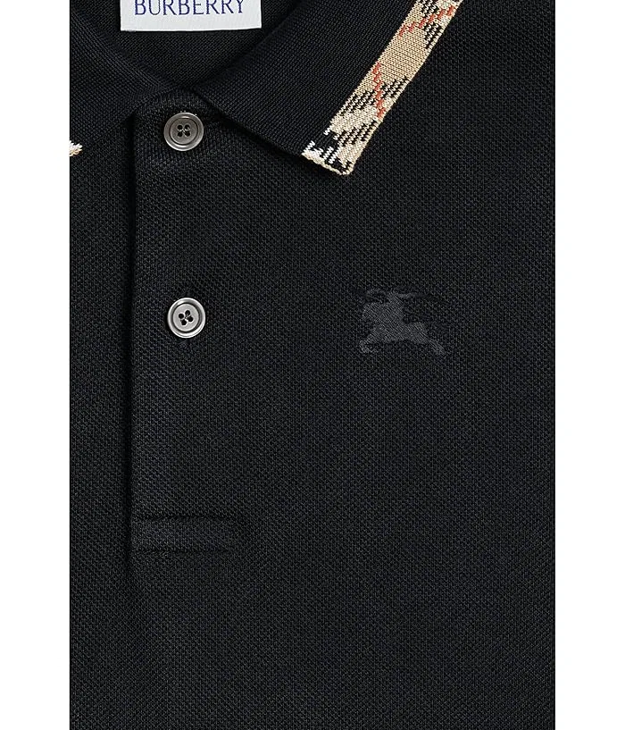 Рубашка хлопковая Johane Burberry Kids, Black — фото 3