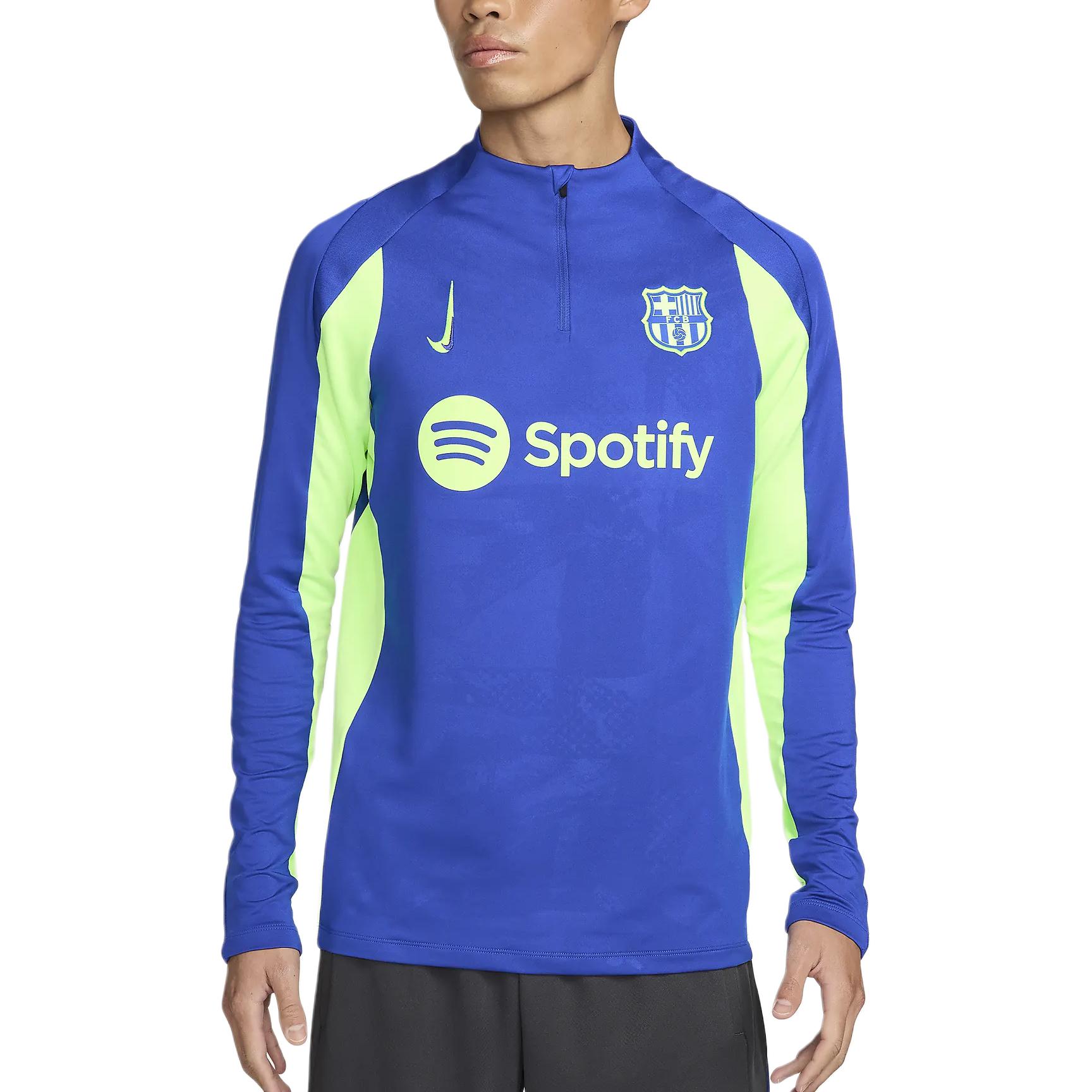 

Футболка мужская Fc Barcelona Strike Third Dri FIT Soccer Knit Drill Nike, синий/зеленый