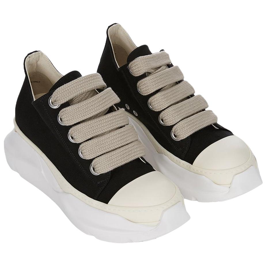 Rick Owens DRKSHDW Мужские кроссовки Jumbolace низкие матерчатые black — фото 4
