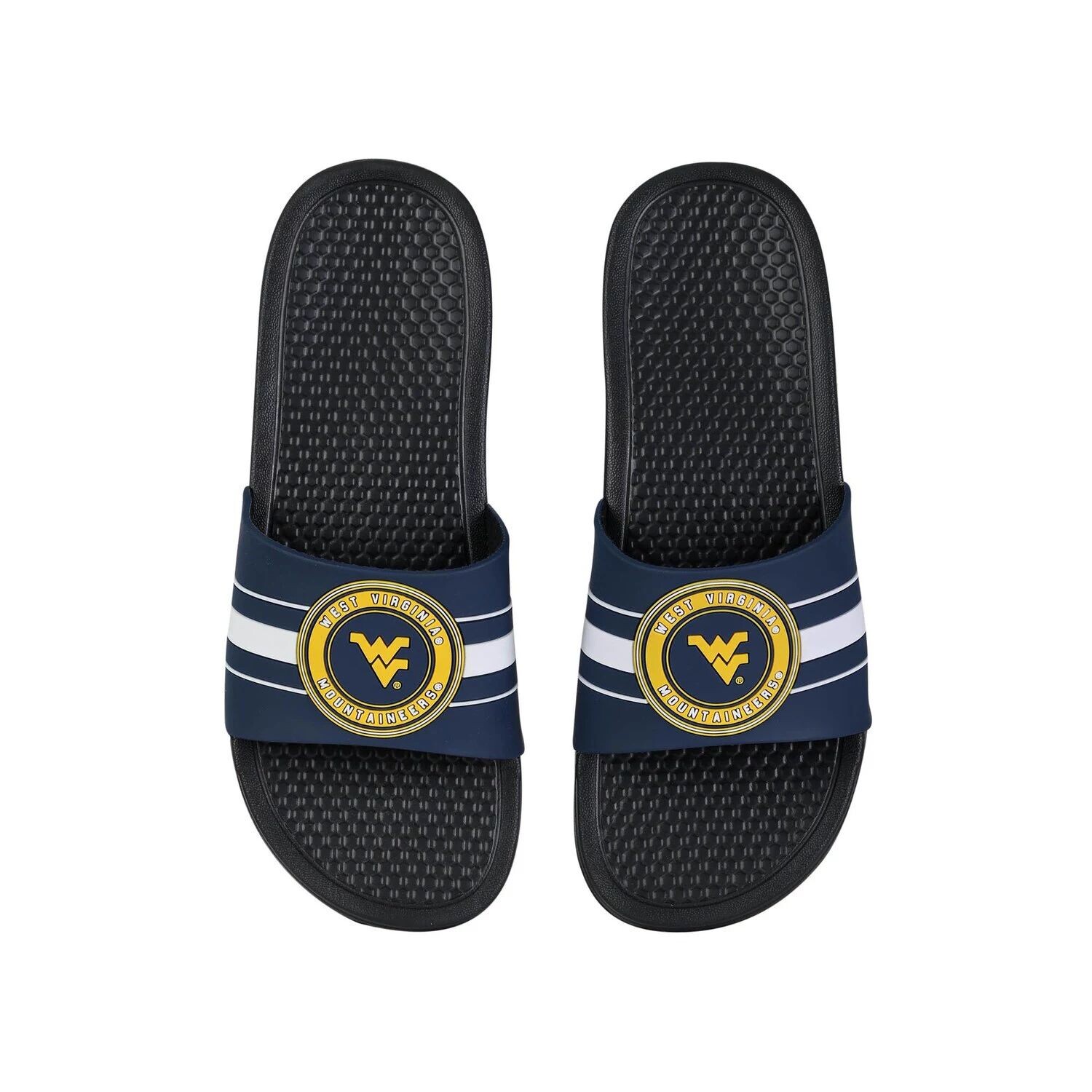 

Сандалии FOCO West Virginia Mountaineers с ремешками в полоску