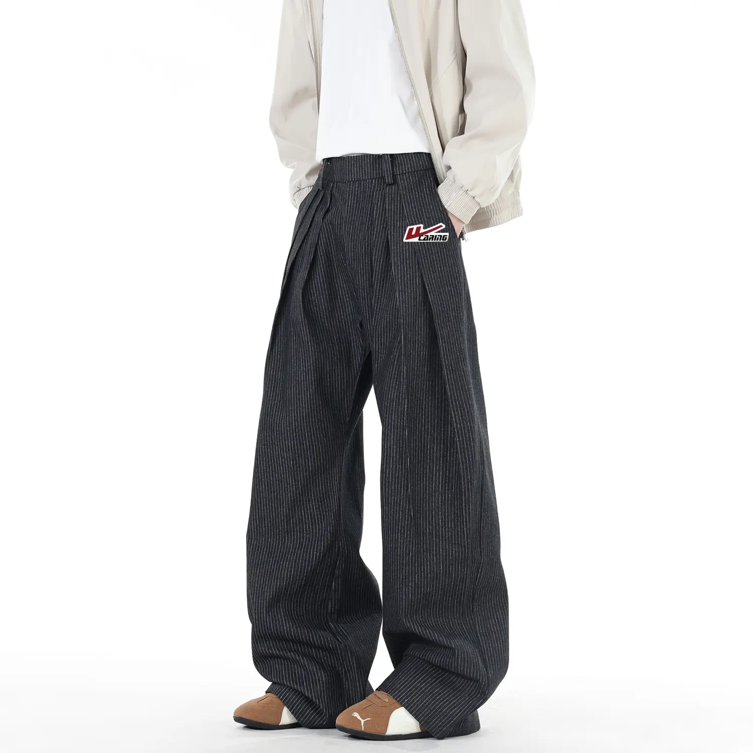 

WARRIOR Брюки костюмные Unisex Black DIY Badge Moderate