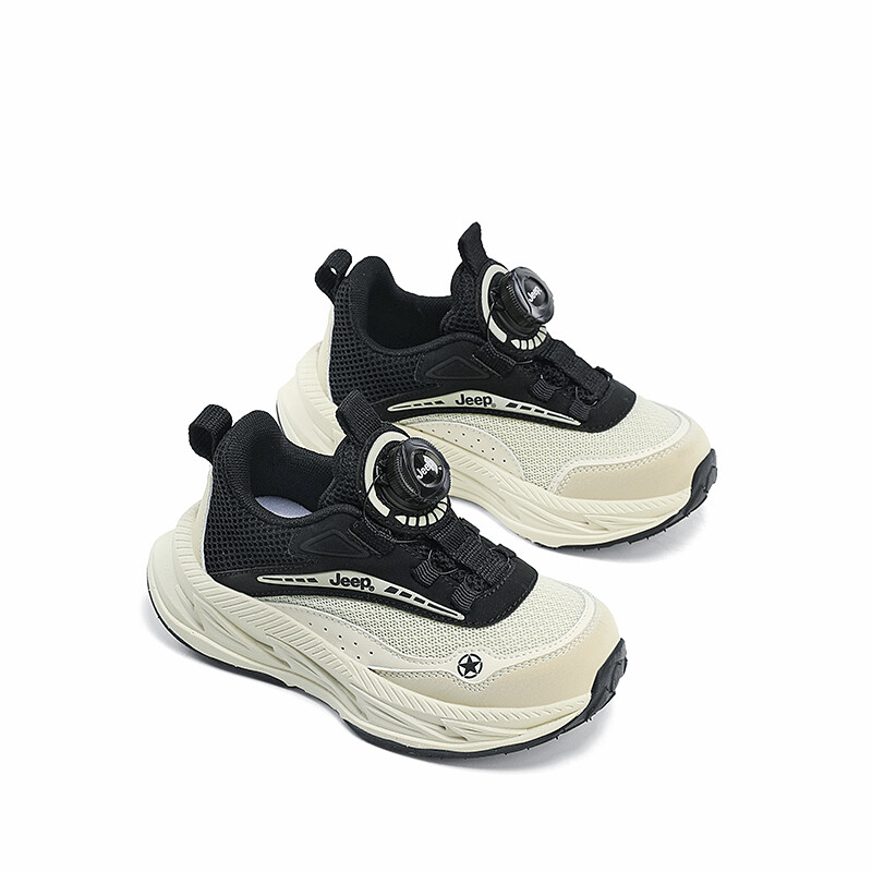 Кроссовки Jeep Kids Lifestyle Shoes Kids Low-top White/black, слоновая кость/черный — фото 3