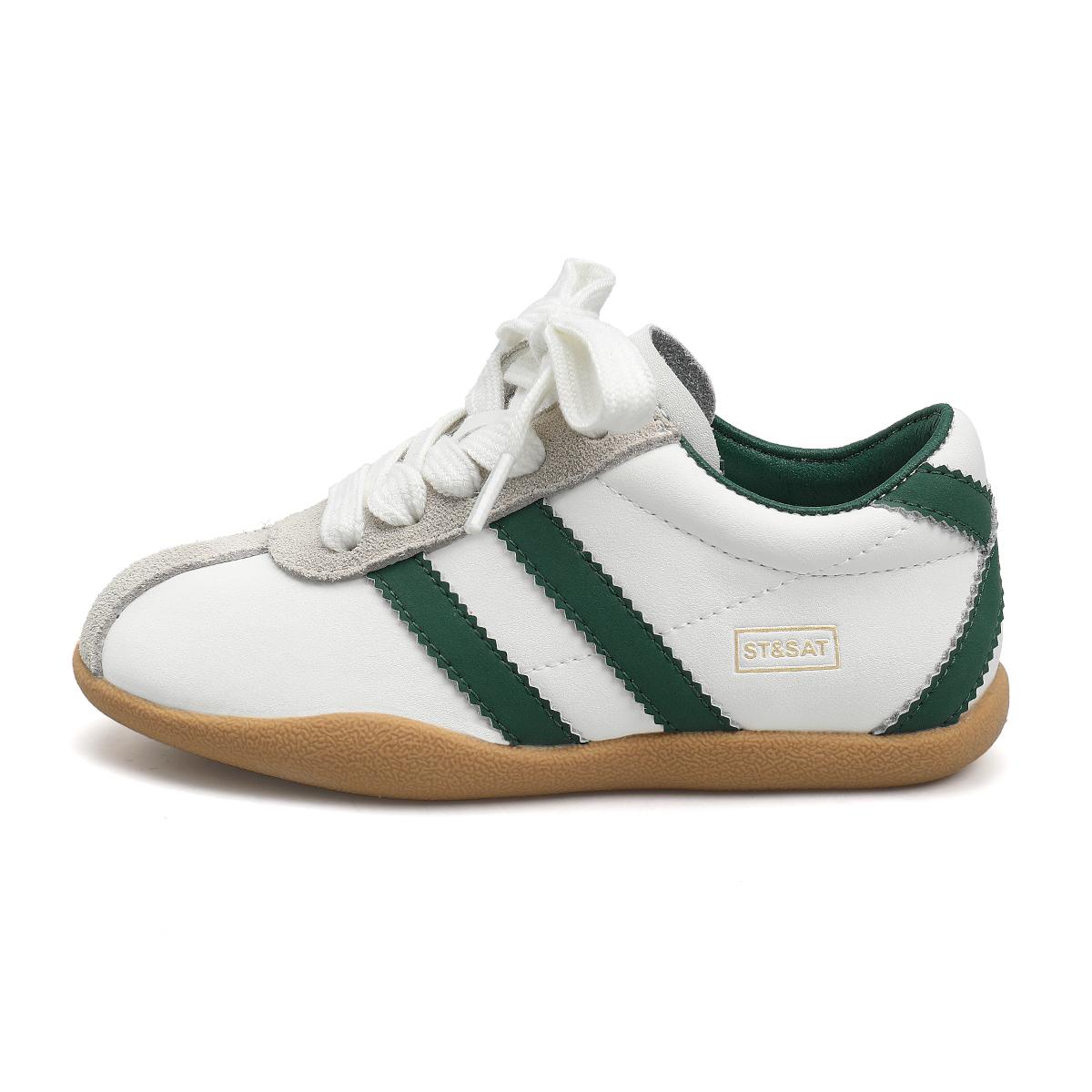 

Нескользящие, износостойкие, водонепроницаемые повседневные кроссовки с низким верхом для детей ST&SAT KIDS, зеленый