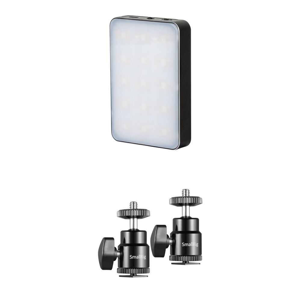 

Накамерный светодиодный осветитель SmallRig RM75 Mini с комплектом креплений типа «башмак» 1/4"-20