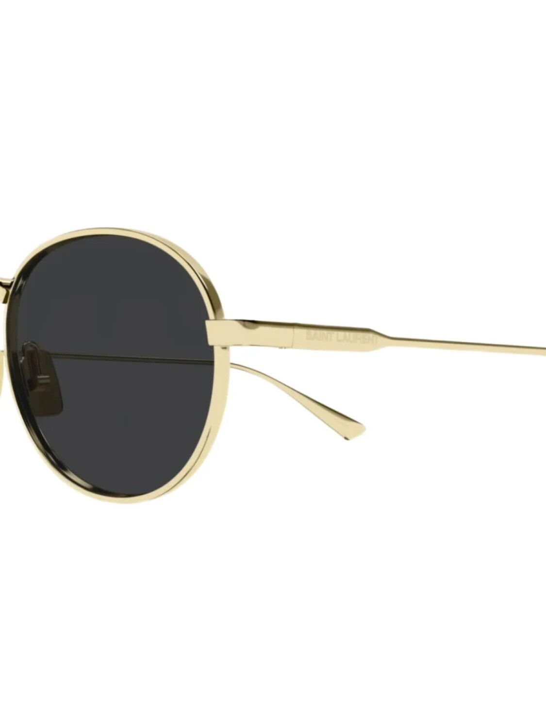 Солнцезащитные очки Saint Laurent Eyewear в круглой оправе, золотой — фото 3