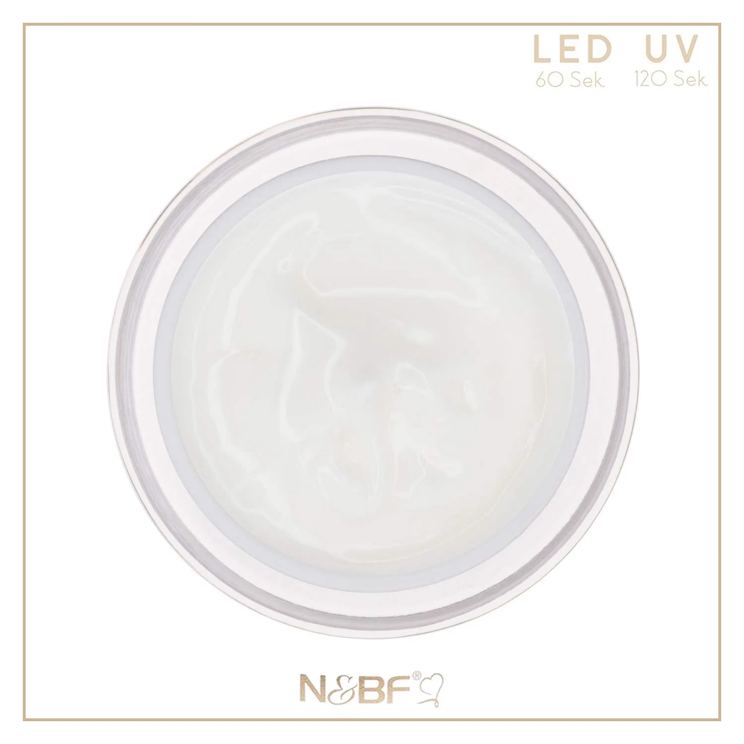 Профессиональный УФ/LED френч-гель Comfort Line Soft White от N&BF, 30 мл Nails Factory — фото 2