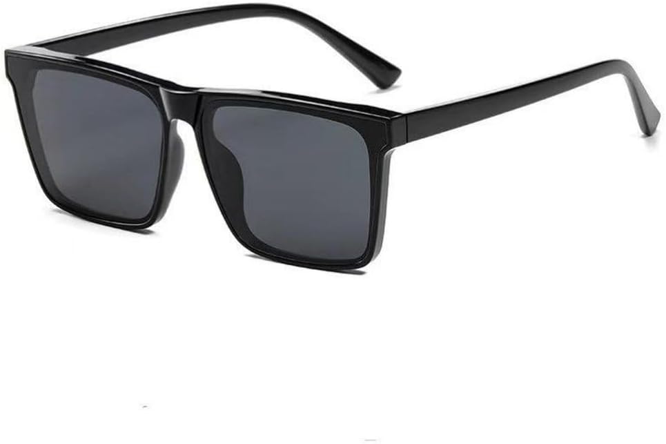 

Ретро солнцезащитные очки в крупной оправе для женщин, черные, стильные, для мужчин, солнцезащитные очки с защитой от УФ-излучения UV400, защитные очки-маски HYYZZC, Black