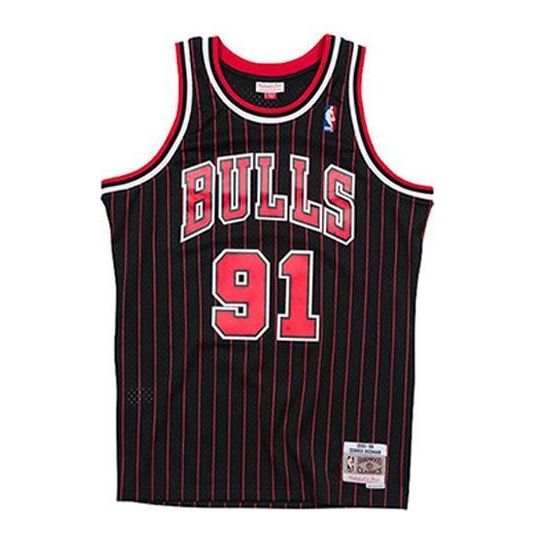

Джерси Mitchell & Ness NBA Chicago Bulls 95-96 Dennis Rodman Swingman Jersey 'Black Red', черный