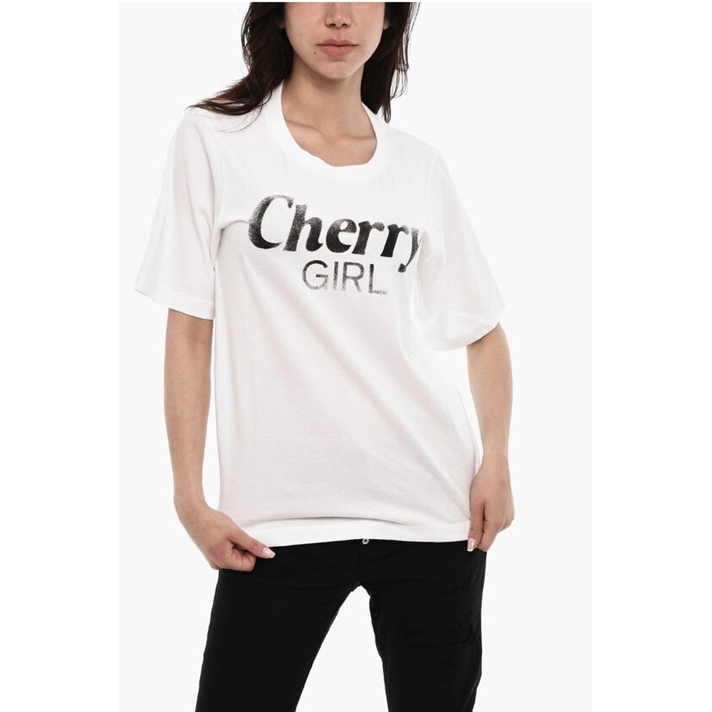 

Футболка с круглым вырезом и принтом CHERRY Dsquared2, White