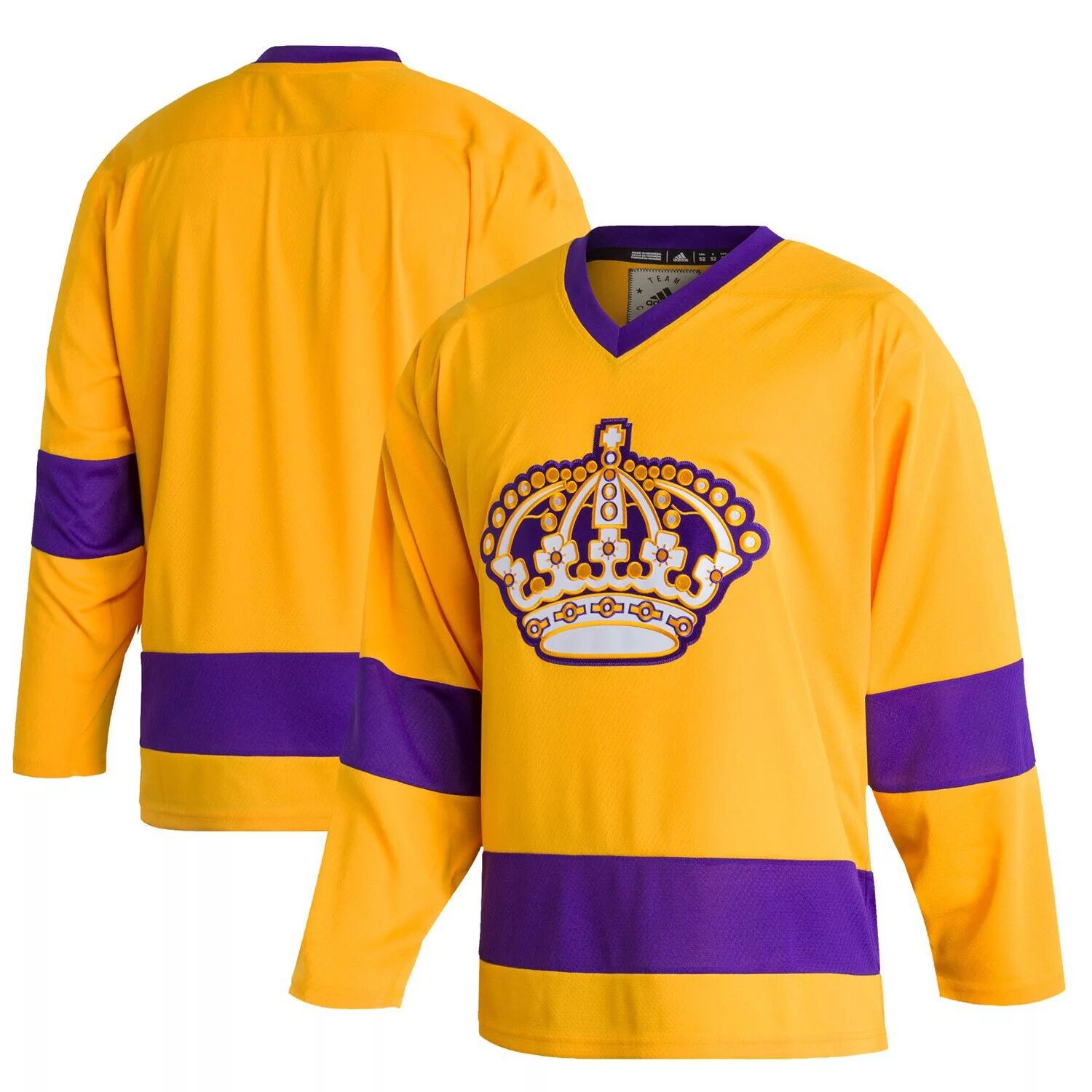 

Мужское золотое аутентичное пустое джерси команды Los Angeles Kings Team Classics adidas, Желтый, Мужское золотое аутентичное пустое джерси команды Los Angeles Kings Team Classics adidas
