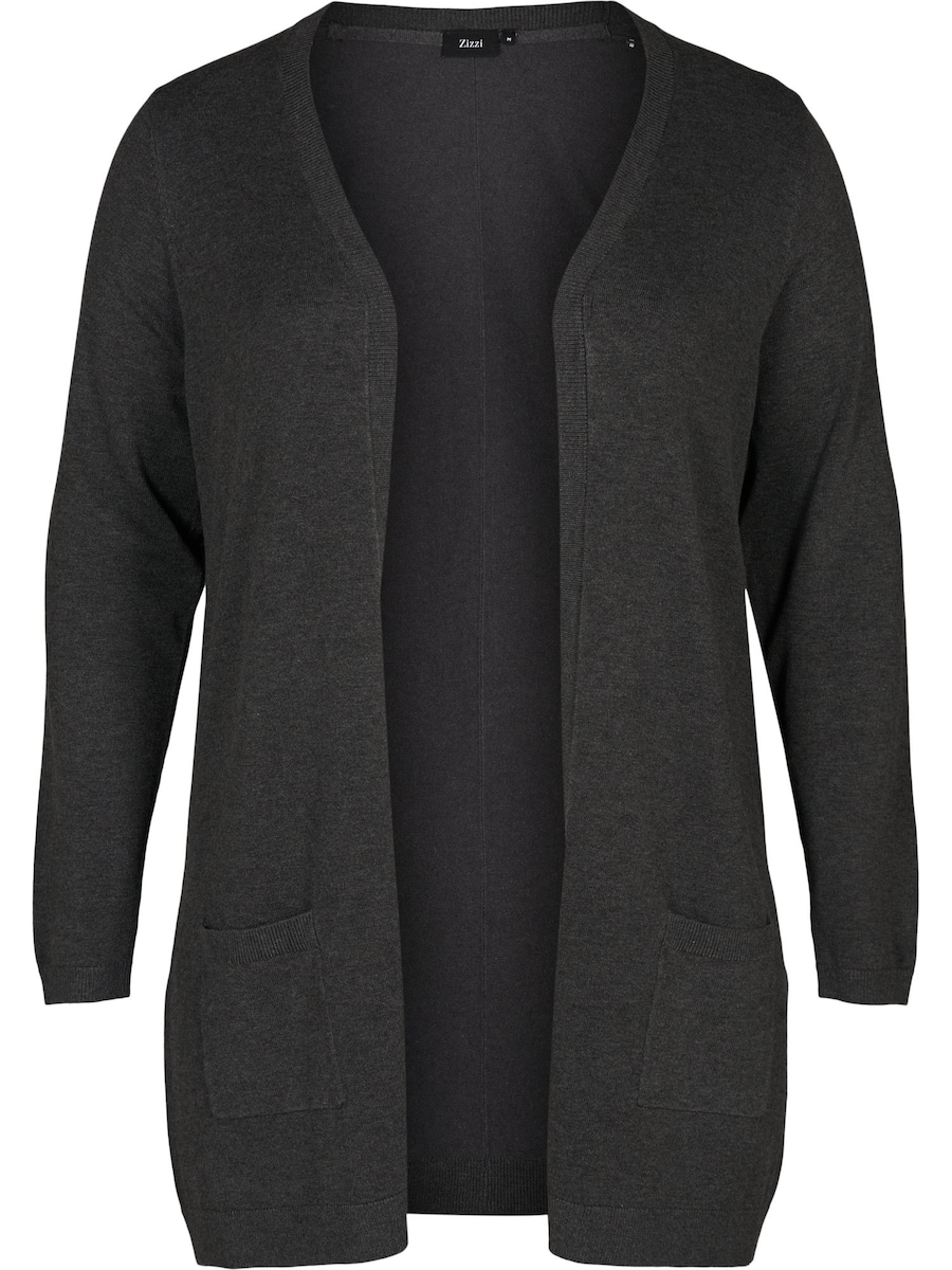 

Вязаный кардиган Zizzi Carrie, темно-серый