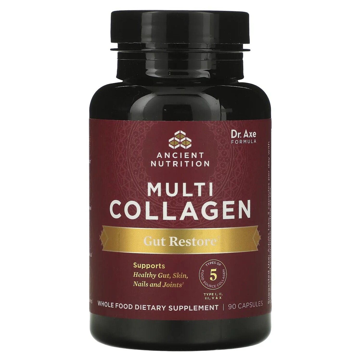 

Dr. Axe / Ancient Nutrition Multi Collagen Gut Restore 90 Capsules