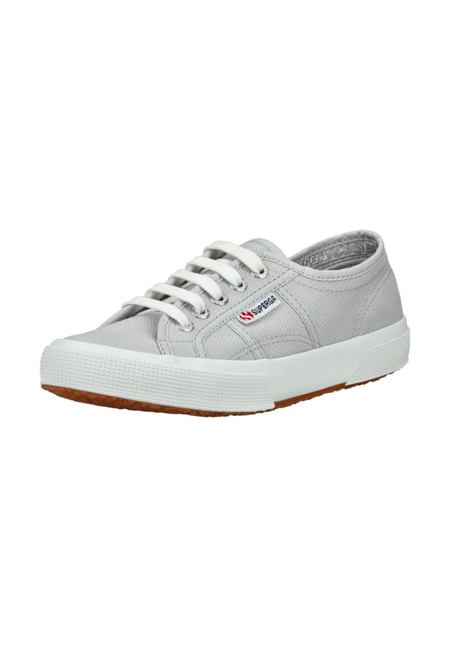 Хлопковые кроссовки Superga, серый