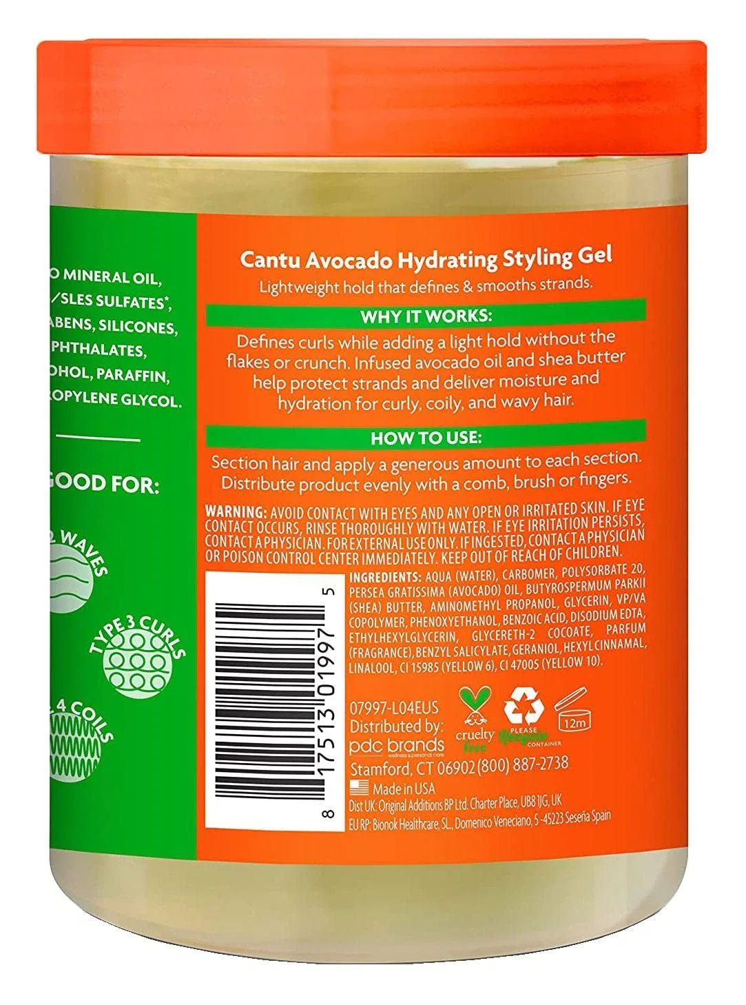 Увлажняющий гель Cantu Avocado Hydration Gel, 524 г Cantu — фото 2