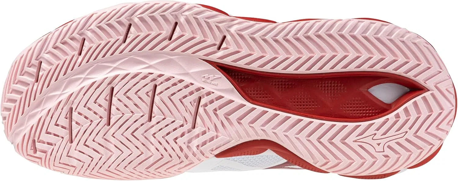 Кроссовки теннисные Mizuno Wave Enforce Tour 2 AC, White-pinkesque — фото 2