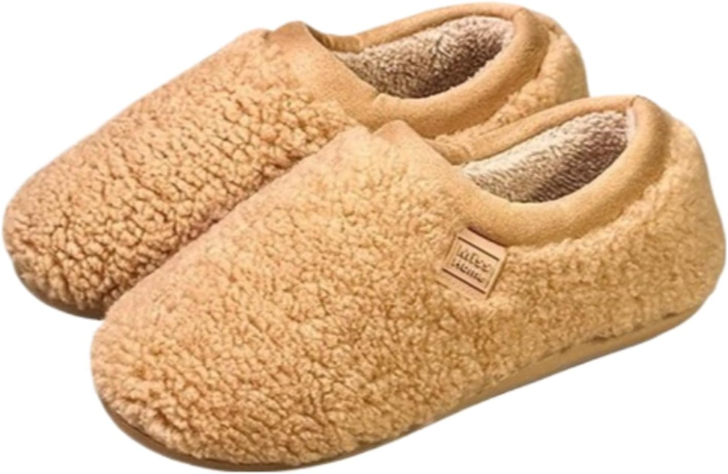 

Тапочки Azttoztto Fuzzy для женщин и мужчин - мягкая подошва, нескользящие домашние тапочки с уютной флисовой подкладкой для дома, зимы и комфортного отдыха (разные цвета), Oat Color